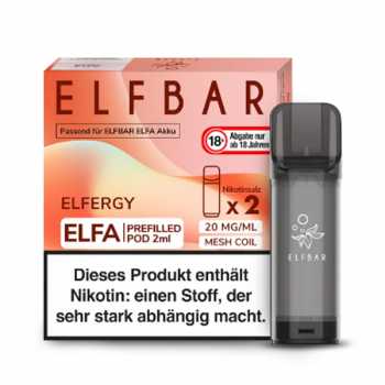 ELF BAR - ELFA Elfergy 2x Pods 600 Züge